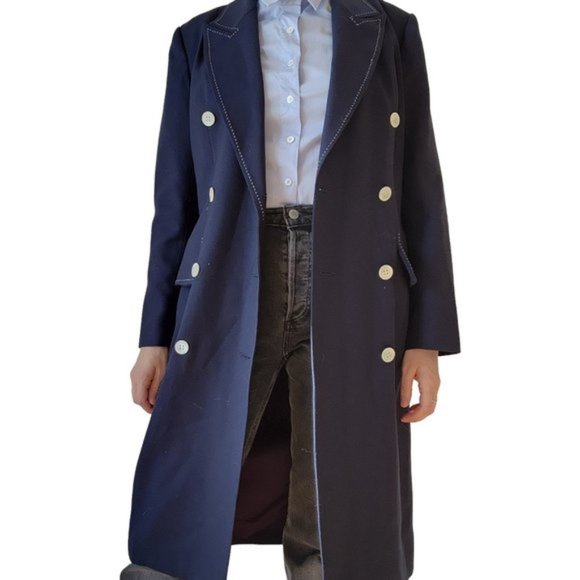 Vintage Ports International navy with white trim and buttons, double breasted - Picture 2 of 9